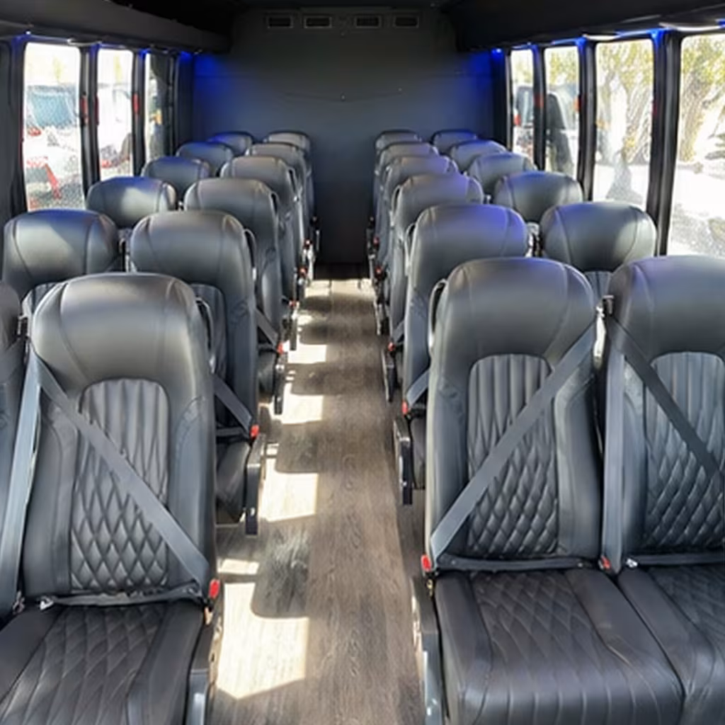 35 passenger minibus inside