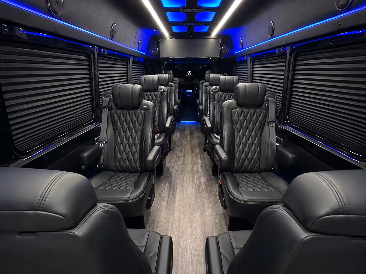 sprinter van with driver inside