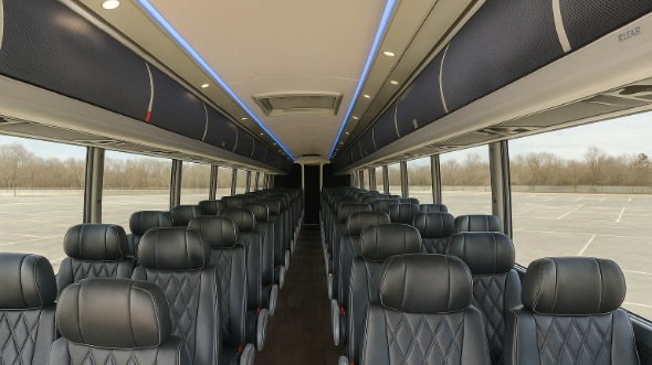 el paso 56 passenger charter bus inside